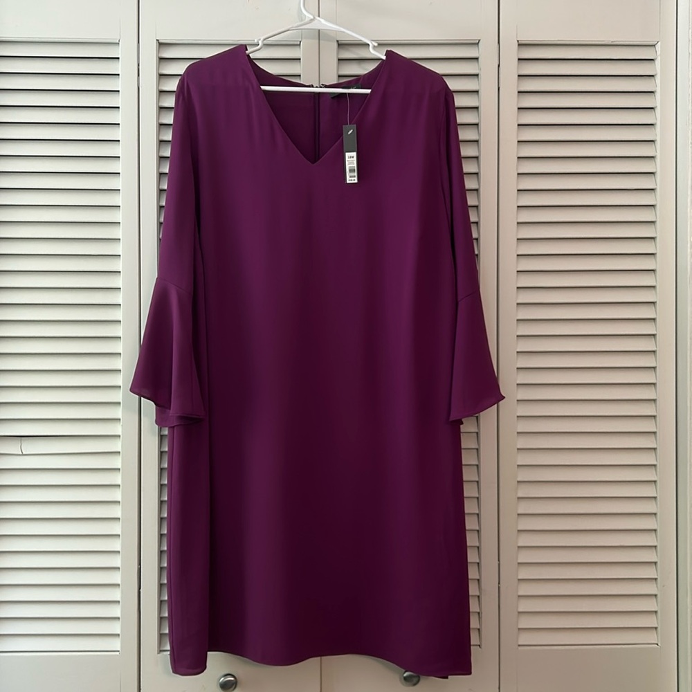 THE LIMITED 18 W Purple Chiffon Luxury Dress